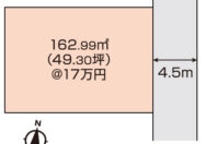 岡山市北区川入　土地　838.1万円　イデア・フィール